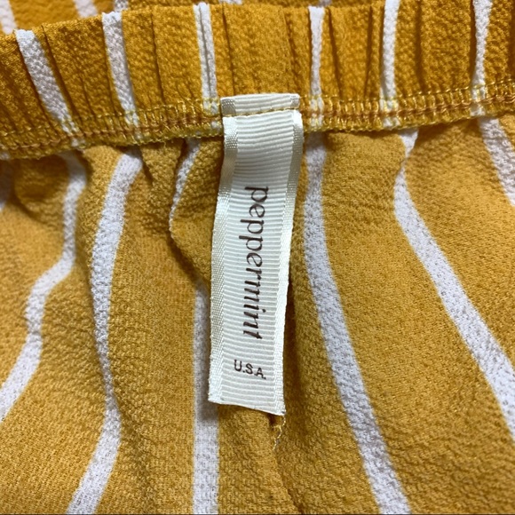 PEPPERMINT USA Paperbag Waist Striped Shorts - Picture 9 of 10